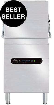 Aquatec Professional Carlton Master MK3S Passthrough Hood Type Dishwasher + Water Softener 500 x 500mm Basket