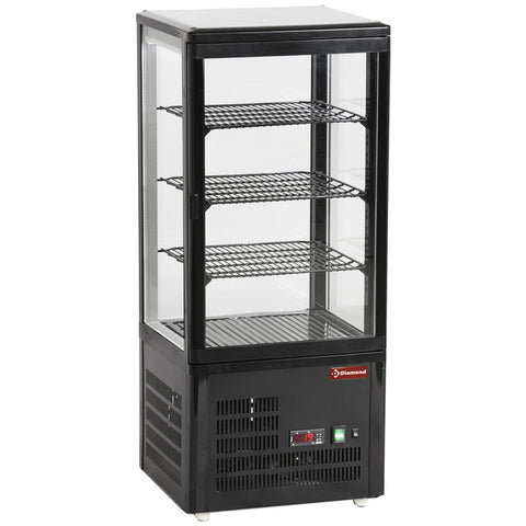 Diamond MIC-48B/R6 Black Taple Top Refrigerated Display