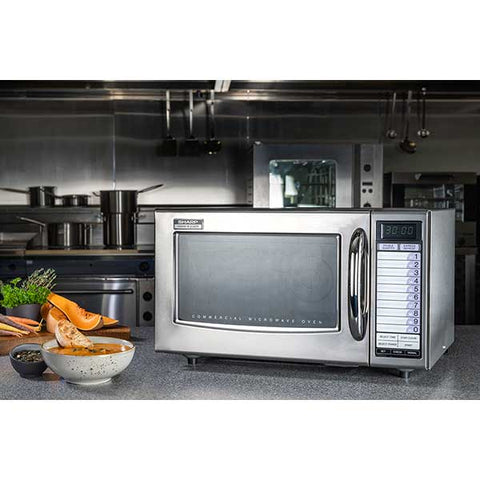 Sharp R21AT Medium Duty Commercial Microwave Oven, 1000W