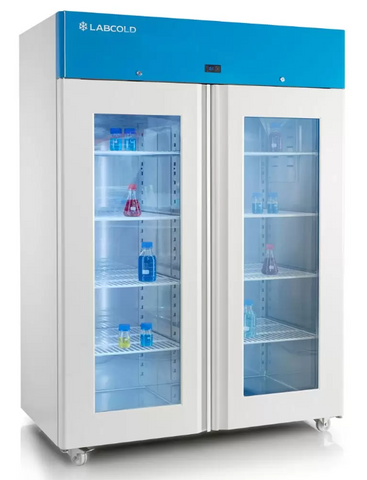 Labcold RAFG44043 Glass Double Door Advanced Laboratory Upright Fridge, 1300 Litres