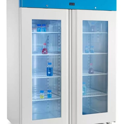 Labcold RAFG44043 Glass Double Door Advanced Laboratory Upright Fridge, 1300 Litres