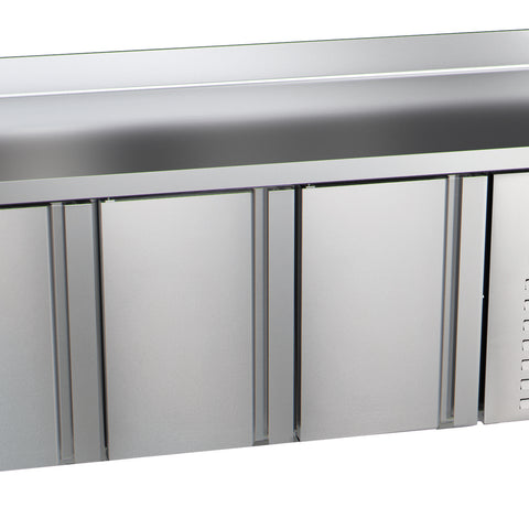 Sterling Pro Green SNI-7-180-30-SB 3 Door Counter Freezer with 100mm Splashback, 452 Litres