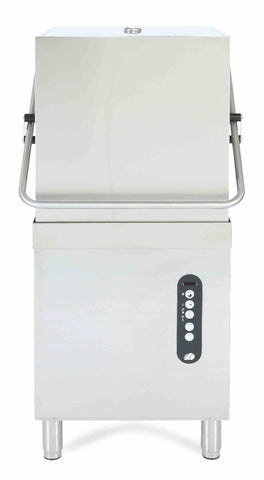Adler AD1000-DPSO-TPH Passthrough Dishwasher with Chemical Pump, Drain Pump & Integral Water Softener - 18 Plates