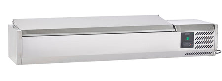Sterling Pro Cobus SPT1400-330-SS Topping Well with Stainless Steel Lid, 6 x GN1/4
