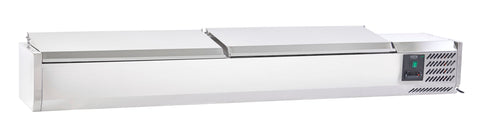 Sterling Pro Cobus SPT1800-330-SS Topping Well with Stainless Steel Lid, 8 x GN1/4