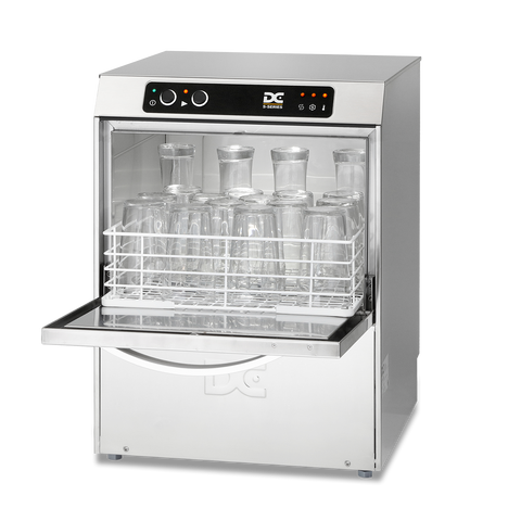 DC SG40 Standard Range 400mm Basket Frontloading Commercial Glasswasher, 16 Pint Capacity