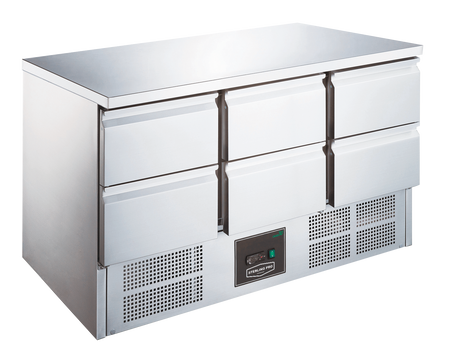 Sterling Pro Cobus SPU303-6D 6 Drawer Undermounted Counter, 368 Litres