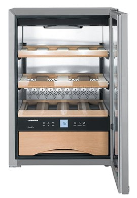 Liebherr WKES 653 Stainless Steel Undercounter Wine Cooler, 48 Litres