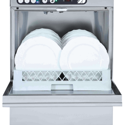 Adler AD50BT-DP-30 500mm Basket Dishwasher with Breaktank, Drain Pump & Chemical Pump, 18 Plates (30 Amp Plug)