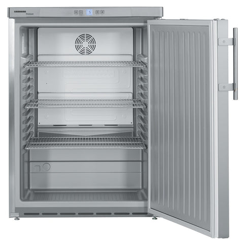 Liebherr FKUv 1660 Single Door Undercounter Stainless Steel Fridge, 141 Litres