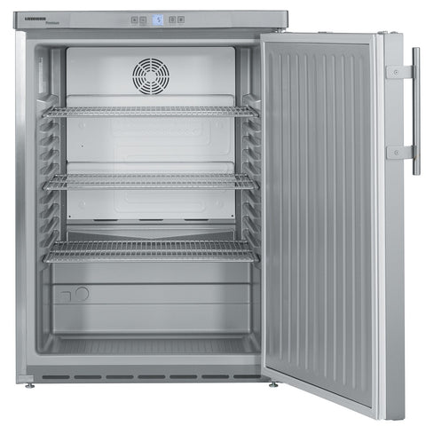 Liebherr FKUv 1660 Single Door Undercounter Stainless Steel Fridge, 141 Litres