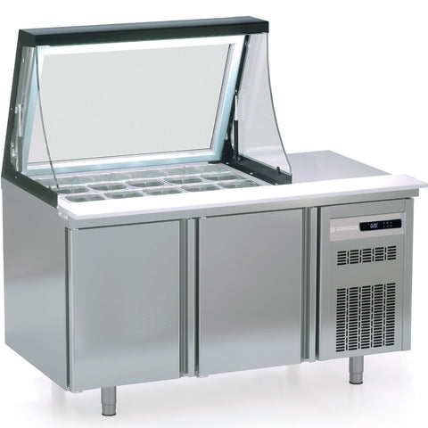 Coreco PC80-200-27-LGL 3 Door Preparation Station with Lift Up Lid, 562 Litres