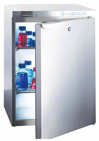 Labcold RAFR05203 Solid Double Door Advanced Laboratory Undercounter Freezer, 150 Litres