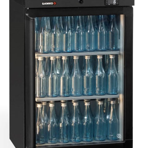 Gamko MG3/150RG Maxiglass Right Hand Hinged Glass Single Door Undercounter Bottle Cooler, 150 Litres