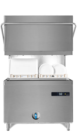 DC OD1425ACPISD Optima Range 500mm Basket Passthrough Commercial Dishwasher with Break Tank, Chemical Pumps, Integral Water Softener & Drain Pump, 18 Plates