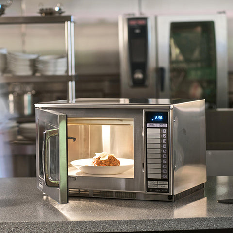 Sharp R24AT Heavy Duty Commercial Microwave Oven, 1900W