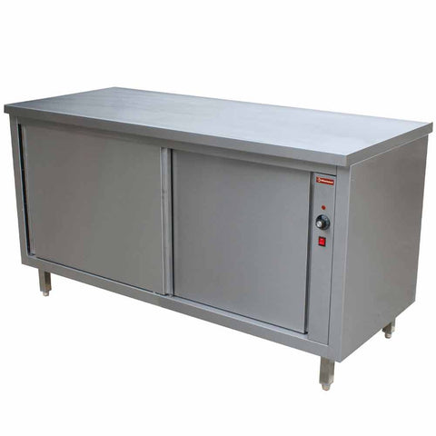 Diamond TE147-B Hot Cupboard with Sliding Doors 1400mm