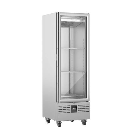 Foster FSL400G/11-310 Slimline Single Glass Door Refrigerated Upright Display Cabinet, 400 Litres