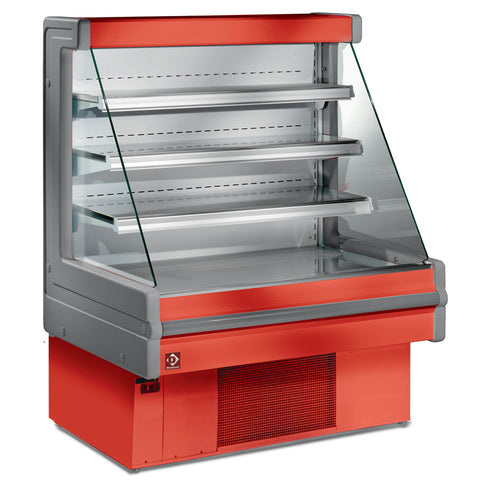 Diamond MN15B-B1/R2 Red Refrigerated Patisserie & Deli Counter, 1500mm