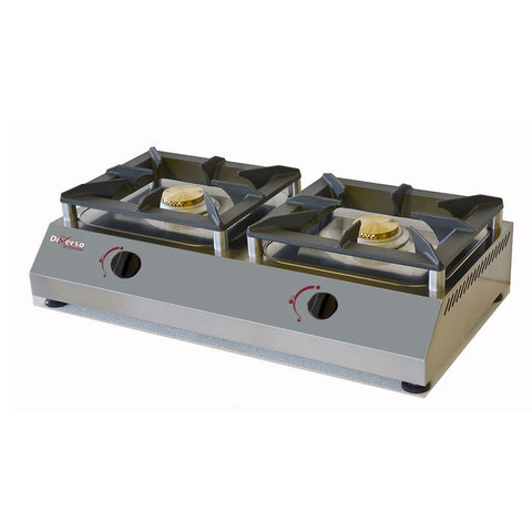 Diverso WR-RTD-2G Table top gas stove with 2 burners 5 kW