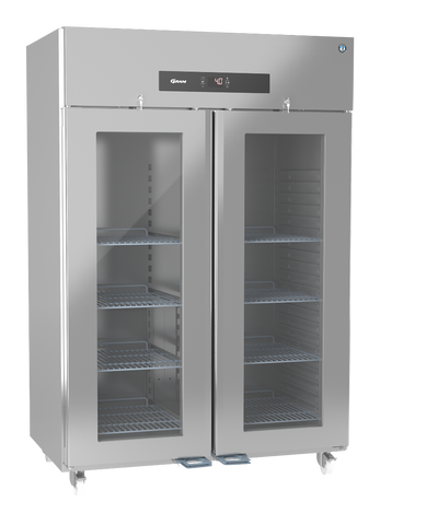 Hoshizaki Premier KG 140 C U Glass Double Door Stainless Steel Upright Display Refrigerator, 1400 Litres