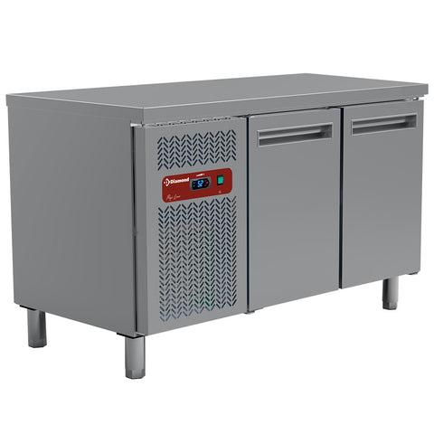 Diamond MR2/R2 2 Door Stainless Steel Refrigerated Preparation Counter, 260 Litres