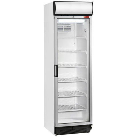 Diamond E38NC/N2 Single Door White Display Freezer, 380 Litres