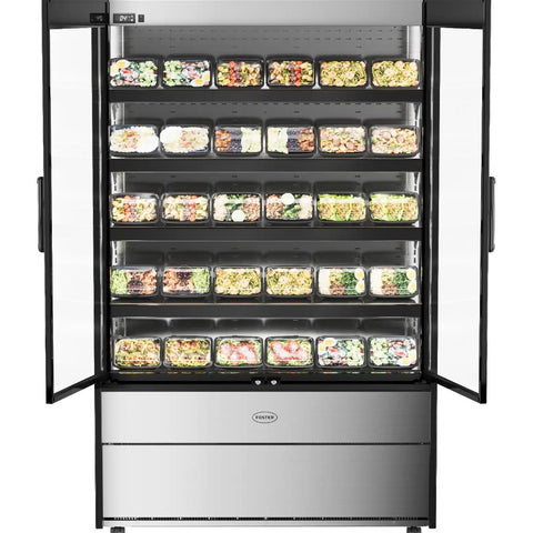Foster EMD1200G/44-106 EcoShow Multideck with Double Glass Doors, 1195mm