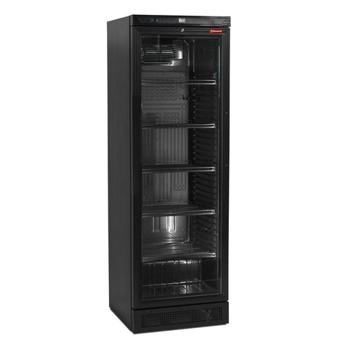 Diamond DRINK-38SE/Z6 Single Door Black Ventilated Display Refrigerator, 380 Litres