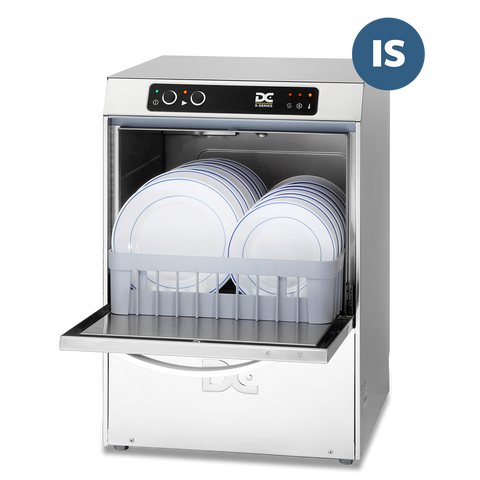 DC SD40IS Standard Range 400mm Basket Frontloading Commercial Dishwasher with Integral Water Softener, 11 Plates