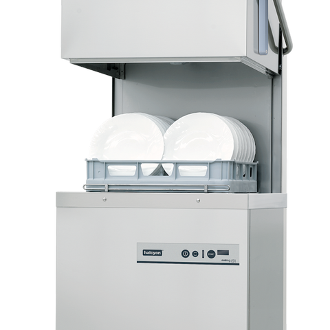 Halcyon Aimka AMH91D Passthrough Hood Type Dishwasher 500mm + Drain Pump