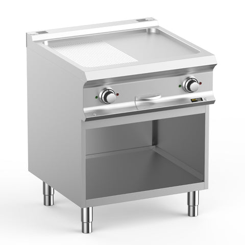 Hobart Ecomax HEFTBE77ALR 1/2 Smooth & 1/2 Ribbed Griddle, 10kW
