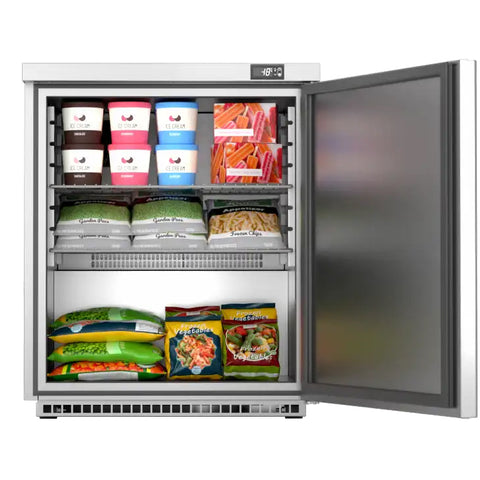 Foster LR200/13-207 Single Door Undercounter Cabinet Freezer, 200 Litres