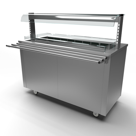 Moffat Versicarte Pro VC4RWLGTR Refrigerated Well with Open Front Gantry & Tray Rail Package