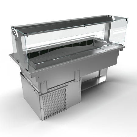 Moffat D4RWSL Drop-In, Refrigerated Well Model with Square Glass Open Front Gantry