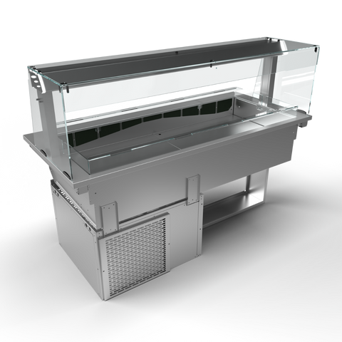 Moffat D4RWSL Drop-In, Refrigerated Well Model with Square Glass Open Front Gantry