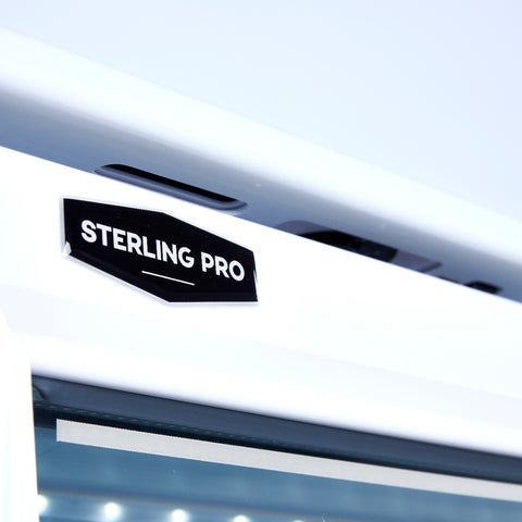 Sterling Pro Green BBVF372-HC Upright Glass Single Door Display Freezer, 382 Litres