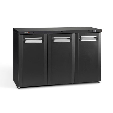 Gamko Maxiglass MG3/315 Maxiglass Hinged Solid Triple Door Undercounter Bottle Cooler, 315 Litres