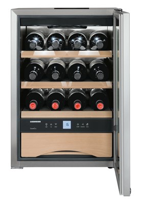 Liebherr WKES 653 Stainless Steel Undercounter Wine Cooler, 48 Litres