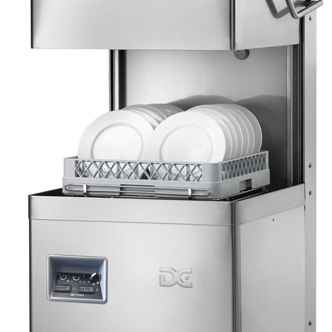 DC ED900A Economy Range 500mm Basket Passthrough Dishwasher with Break Tank - 18 Plates