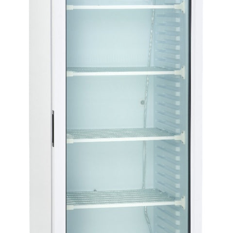 Sterling Pro Green BBVF372-HC Upright Glass Single Door Display Freezer, 382 Litres