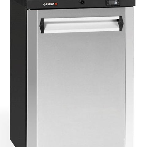 Gamko MG3/150RCS Maxiglass Right Hand Hinged Solid Single Door Undercounter Stainless Steel Bottle Cooler, 150 Litres