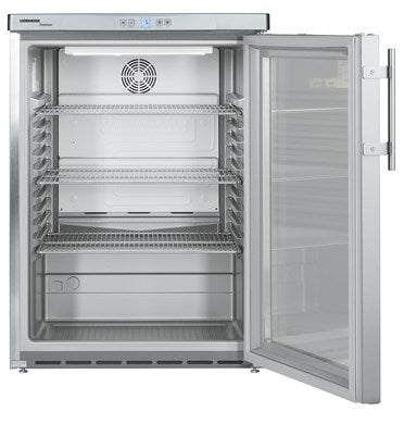 Liebherr FKUv 1663 Glass Single Door Undercounter Fridge, 141 Litres