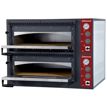 Diamond EFP/44R-M Stainless Steel Electric Oven, 2 x 4 Pizzas