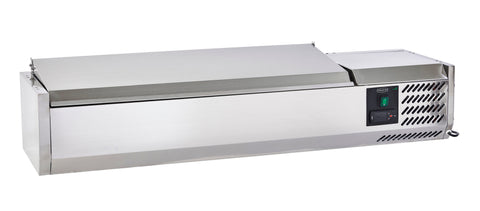 Sterling Pro Cobus SPT1200-330-SS Topping Well with Stainless Steel Lid, 5 x GN1/4
