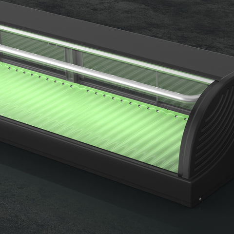 Hoshizaki HNC-210BE-L-BLH Left-Sided Sushi Display Case with LED Lights, 87 Litres
