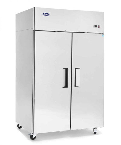 Atosa YBF9219GR Slimline Double Door Upright Freezer, 900 Litres