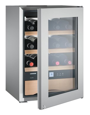 Liebherr WKES 653 Stainless Steel Undercounter Wine Cooler, 48 Litres
