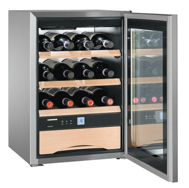 Liebherr WKES 653 Stainless Steel Undercounter Wine Cooler, 48 Litres