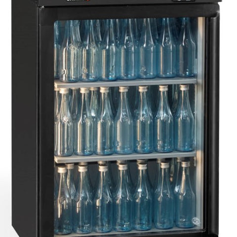 Gamko MG3/150LG Maxiglass Left Hand Hinged Glass Single Door Undercounter Bottle Cooler, 150 Litres